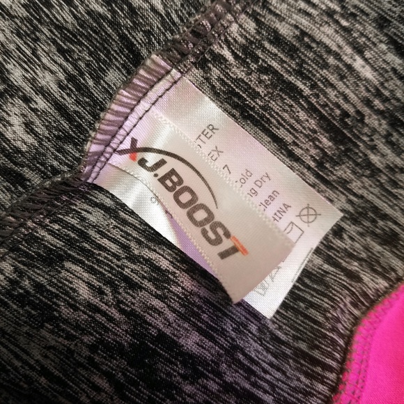 XJ Boost Exercise Tank Hot Pink and Grey size S/M - Picture 4 of 5